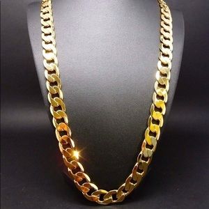 24K Gold Chain Necklace